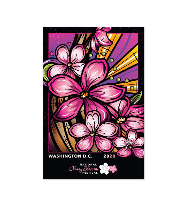 2020 Official National Cherry Blossom Festival Postcard -Set of 12