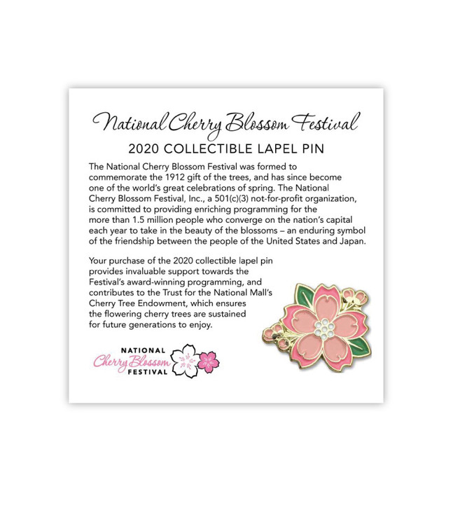 2020 Official National Cherry Blossom Lapel Pin