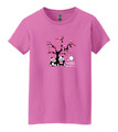 NCBF Cherry Blossom Pandas Ladies Tee Pink