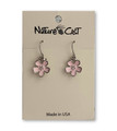 Cherry Blossom Enamel Dangle Earrings