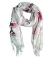 NCBF Blossom Branch Scarf w/Fringe