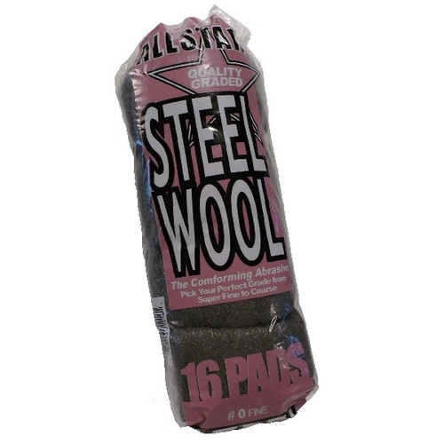 ALLSTAR STEEL WOOL PADS 16/SLV 0 GRADE 71016 (71016)