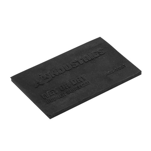 Wet or Dry Black Rubber Squeegee 4-1/4" x 2-3/4" (2027)