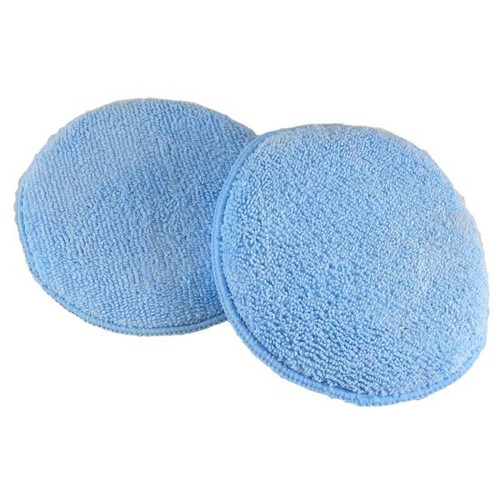 ROUND MICROFIBER WAX APPLICATOR - BLUE 5" (5M)