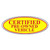 Certified Pre-Owned Vehicle Oval Sign {Red/Yellow} (EZ196-D)