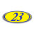 Blue & Yellow Two Digit Oval Year Model (EZ225-B)