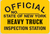 Metal Signs Heavy Truck Inspection (NYS-HT)
