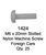 License Plate Fasteners 1424 Slotted Nylon Machine Screw