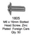 License Plate Fasteners 1805 Head Screw