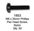 License Plate Fasteners 1853 Pan Head Screw