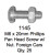 License Plate Fasteners 1145 Pan Head Screw /w Nut (1145-20MM)