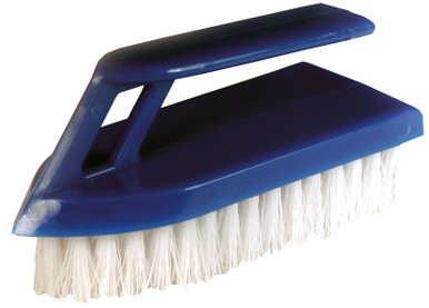 Magnolia White Polypropylene Handled Scrub Brush