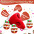 Pet Deluxe Christmas Squeaky Dog Toys 4 Pack Hide and Seek Dog Toys Christmas Hat Plush Dog Toys for Puppy Small Medium Breeds