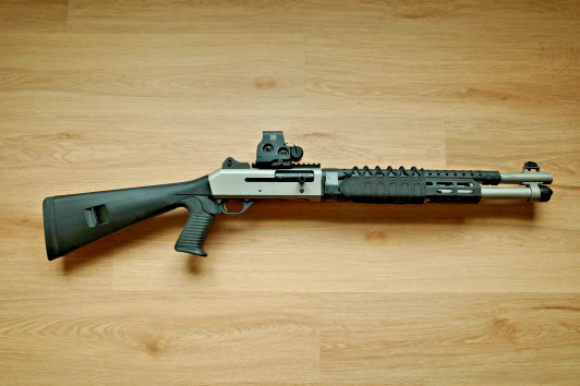 BENELLI M4 CUSTOM Heat Shield + Barrel BIKINI Mod Shotgun SOLID BLACK MOST Forends! BENELLI M4 CUSTOM Heat Shield + Barrel BIKINI Mod Shotgun SOLID BLACK MOST Forends!