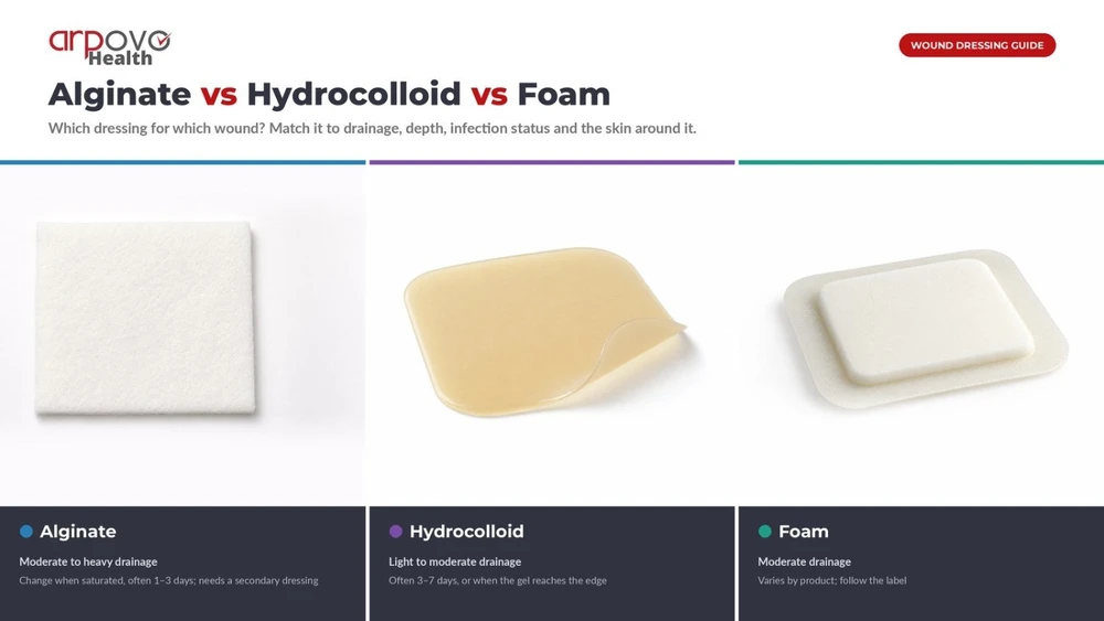 Alginate vs Hydrocolloid vs Foam: A Deeper Comparison