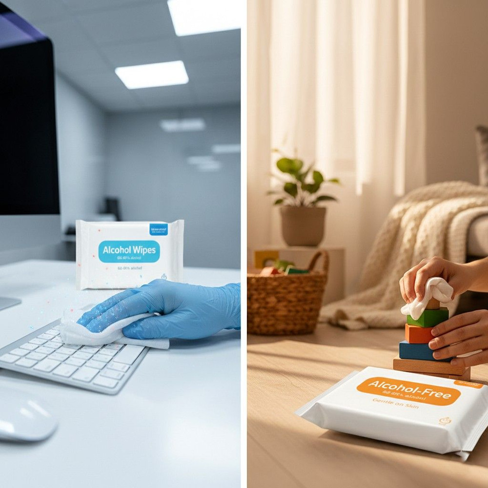 Alcohol vs. Alcohol-Free Wipes: What’s the Better Choice?