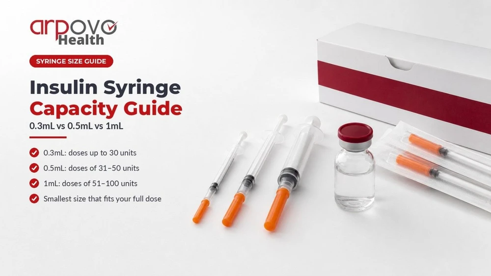 Insulin Syringe Capacity Guide: 0.3mL vs 0.5mL vs 1mL