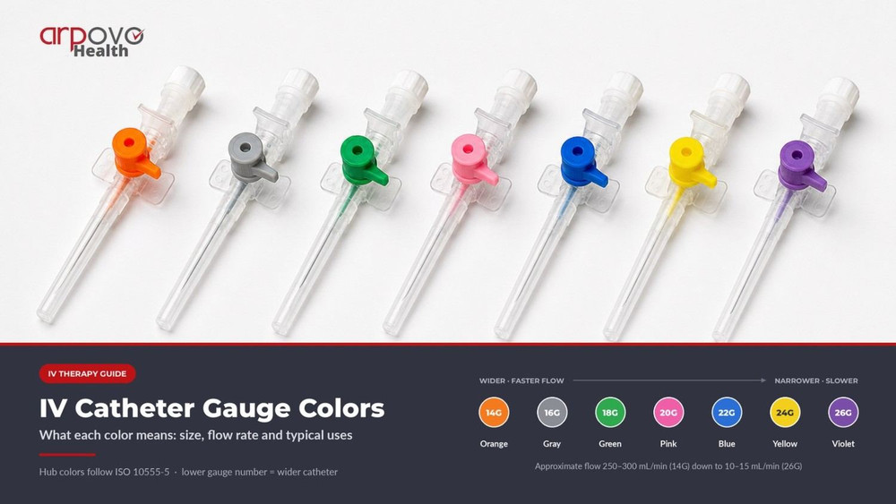 IV Catheter Gauge Color Guide: What Each Color Means
