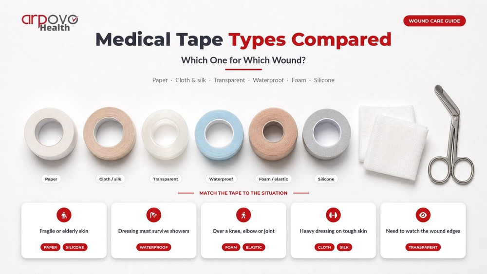 Medical Tape Types Compared: Which One for Which Wound?