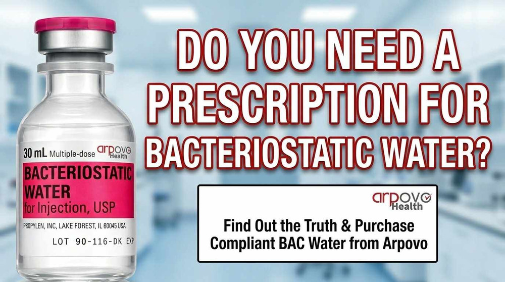 Bacteriostatic water vial packaging for reconstitution and sterile mixing