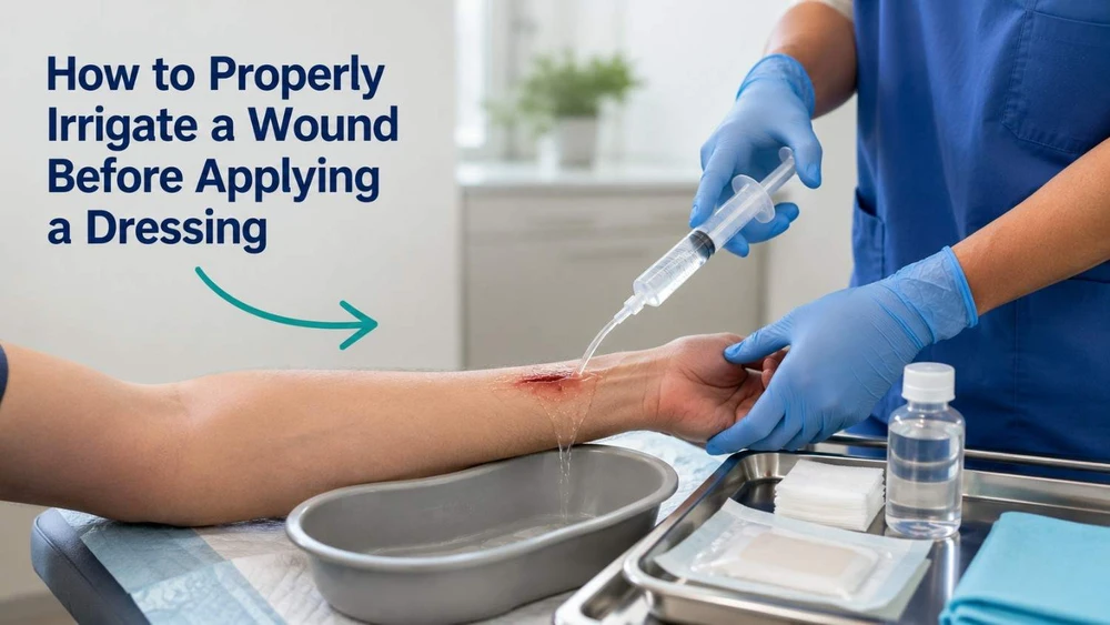 How to Properly Irrigate a Wound Before Applying a Dressing