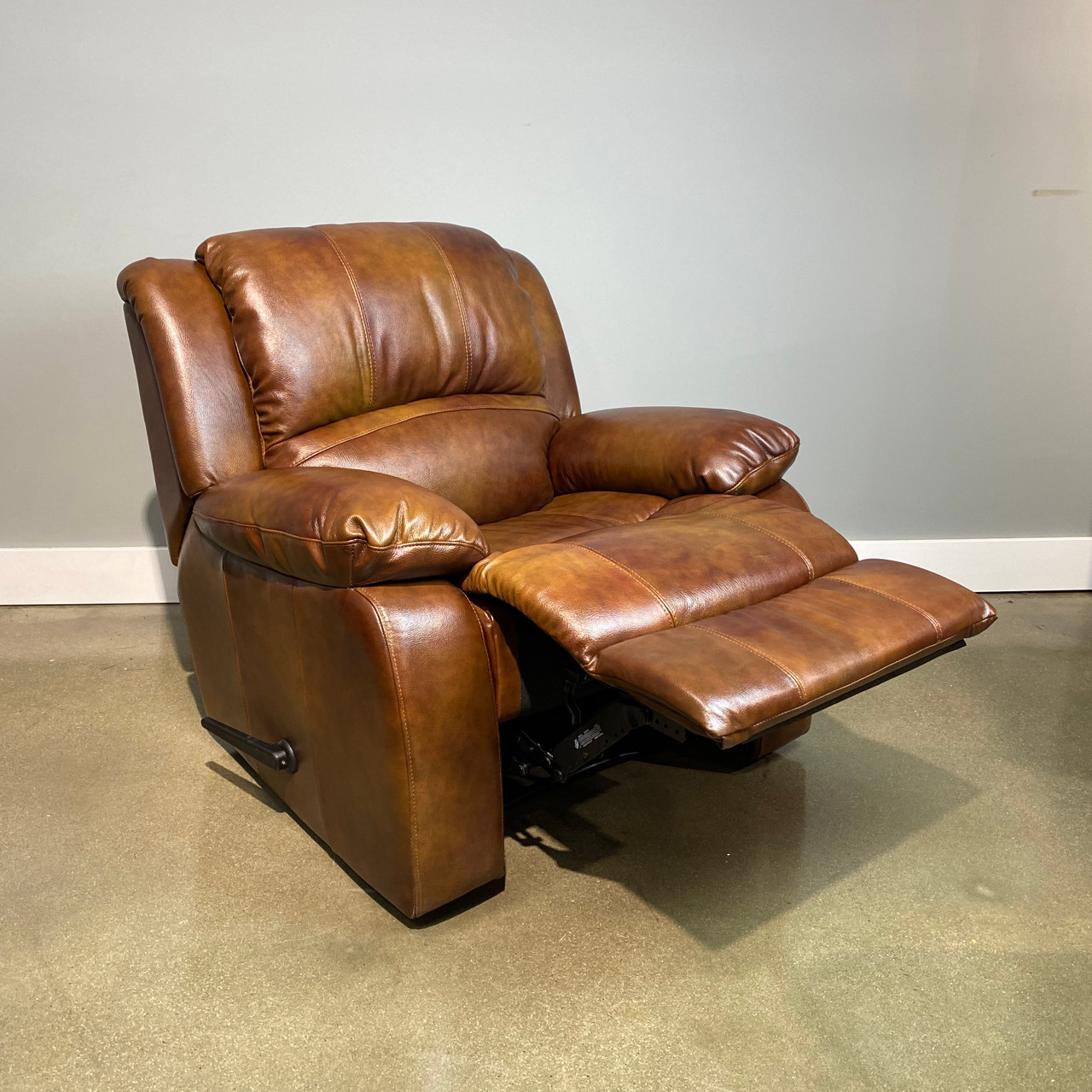 Belle Recliner - Leather Tan - McPhail's Furniture