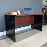 Performance 1400 Office Desk - Red Gum/ Charcoal