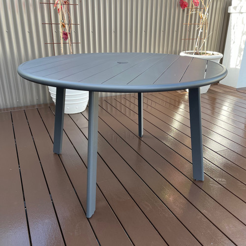 Avignon Dining Table Round - Charcoal