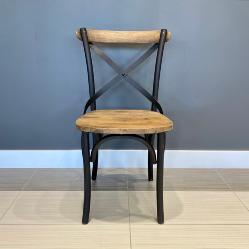 Lockhart Dining Chair - Made from recycled materials inc. metal, timber & hardware. Expect imperfections such as warping, scratches, dents, cracks, splinters & chips, these ARE NOT covered by warranty.