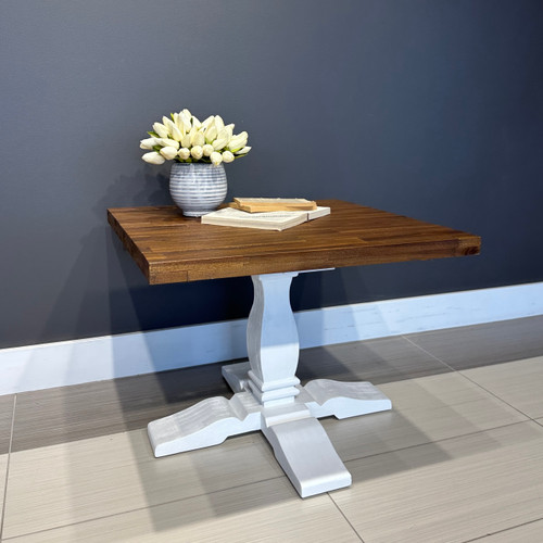 Provedore Two Tone Lamp Table - Pedestal Leg