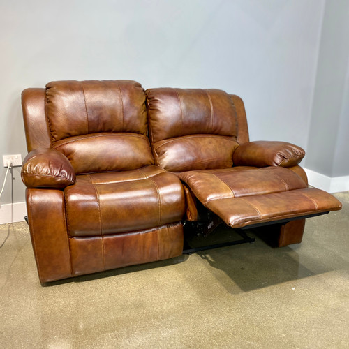 Belle Reclining 2 Seater - Leather Tan