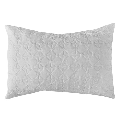 Zoe Pair Standard Pillow Shams - White