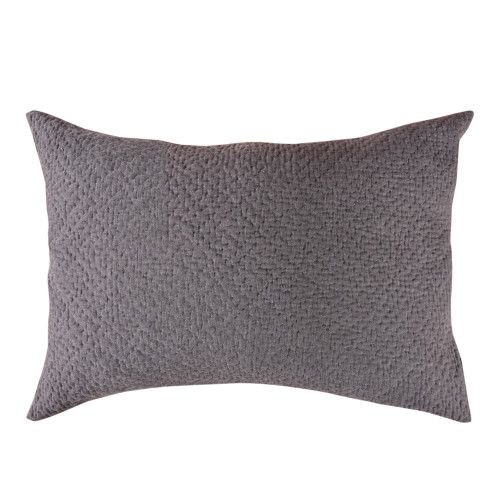 River Pair Standard Pillow Shams - Charcoal