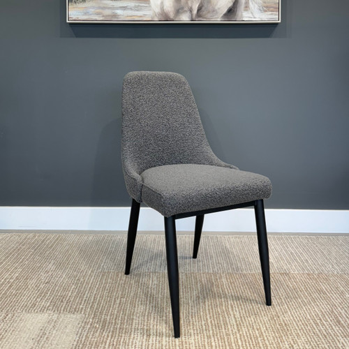 Mid Century Dining Chair - Boucle Charcoal