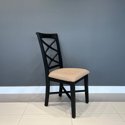 Provedore Black Dining Chair w/ Bali Seat - Set of 8