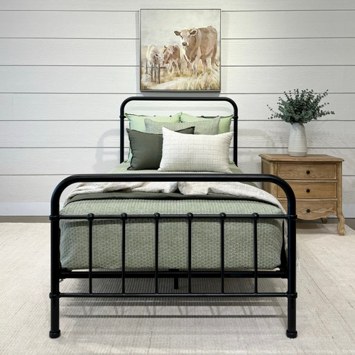 Emerald King Single Black Bed & Diamond Deluxe King Single Mattress