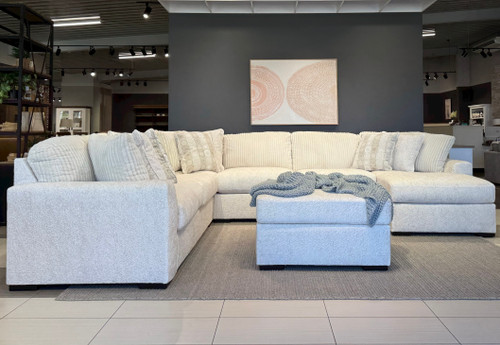 Point Cook 4 Piece Sectional & Ottoman Suite