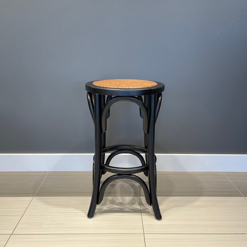 Victoria Round Bar Stool Black - Set of 2