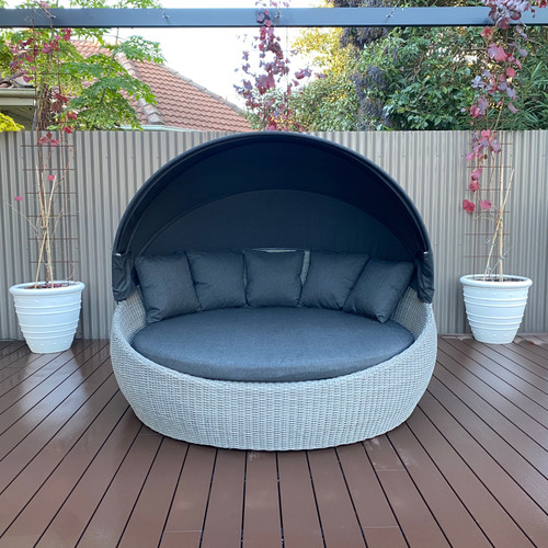 Large Rosedale Day Bed - Brushed Grey