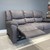 Seattle Reclining 3 Seater - Leather Air Charcoal