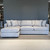 Newhaven Sofa Chaise, Armchair & Ottoman Suite - Large Left Hand Facing - Grey Gum