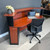 Performance Reception Counter - Red Gum/ Charcoal