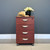 Performance 4 Drawer Pedestal - Red Gum/ Charcoal