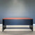 Performance Bow Front Desk - Red Gum/ Charcoal