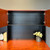 Performance 1800 Office Desk & Hutch - Red Gum/ Charcoal