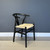 Wishbone Dining Chair - Black w/ Natural Seat