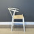 Wishbone Dining Chair - White w/ Natural Seat