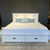 Provedore All White Queen Bed, 1x Dresser, 2x Bedside & Diamond Deluxe Mattress Suite