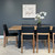 Milan 240cm Dining Table & 8x Milan Dining Chairs Suite