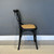 Marlo Dining Table, Bench Seat & 5 Cross Chair Black w/ Rattan Seat